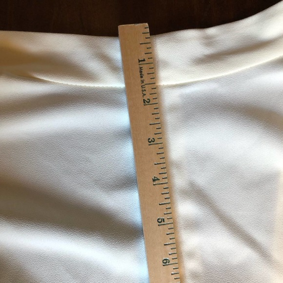 Torrid Blazer 1X Cream Crepe Cutaway Whisper White Open Front Career Pockets - Picture 11 of 16